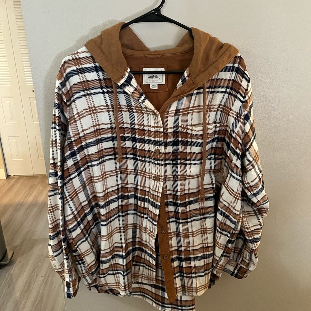 Hooded flannel